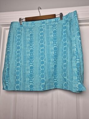 Ripskirt Turquoise Patterned Wrap Skirt XXL NWT
